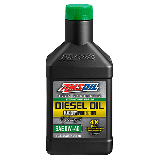 AMSOIL Signature Series 0W-40 100% Synthetic Max-Duty Diesel Oil - AMSOIL
